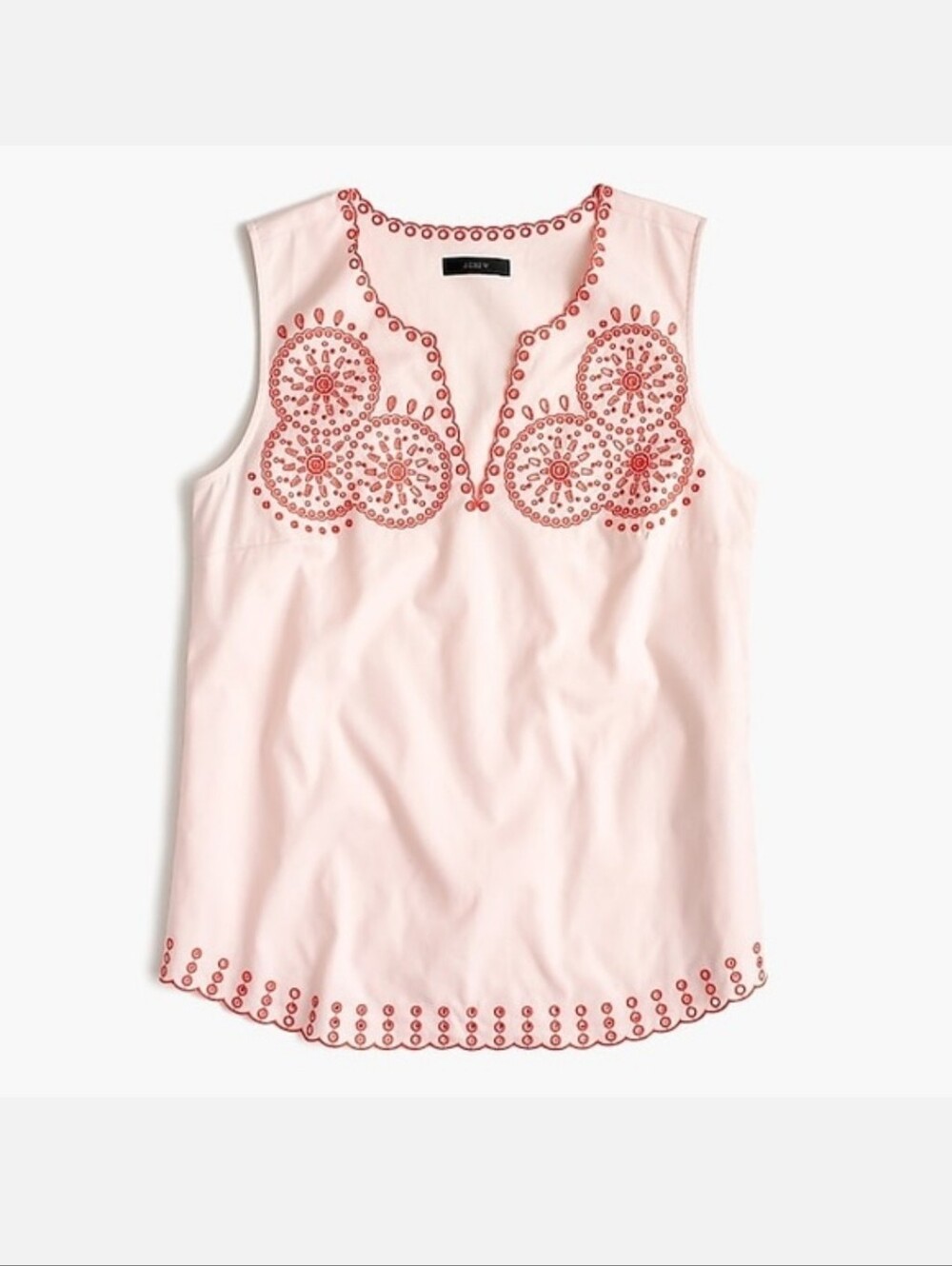 J.Crew Scalloped Embroidered Top 2
